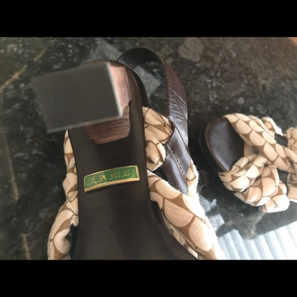 L.A.M.B  strappy sandal 4” heel - Picture 3 of 4